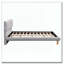 Upholstered Platform Bed Frame With Cookie-Shaped Soft Headboard, Easy Assembly-1565486441