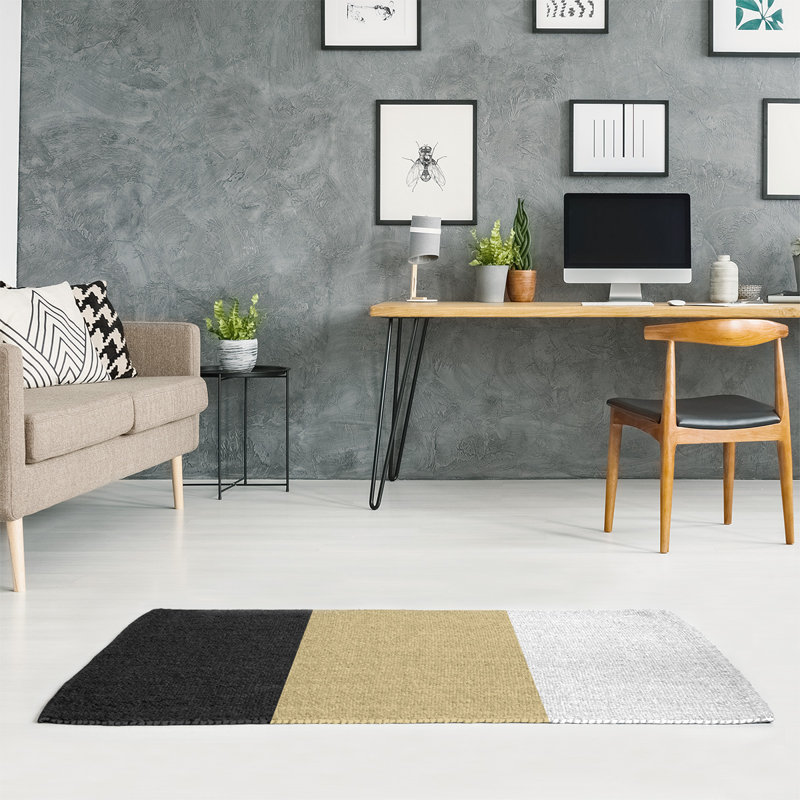 Tapis doré/noir, Rectangle 2 pi x 3 pi