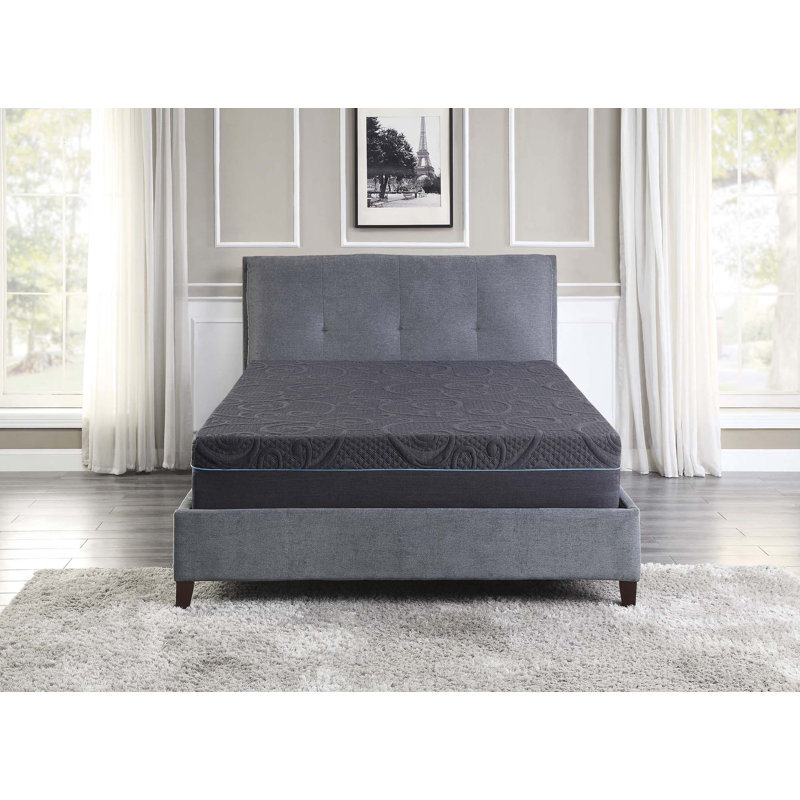 Customizable Gel-Infused Memory Foam Mattress with Breathable Fabric and 11-Inch Four-Layer Construction for Optimal Sleep Comfort