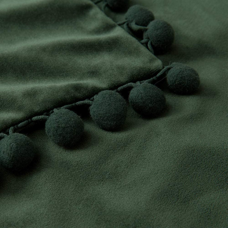 Housse de coussin carrée, Vert foncé