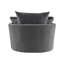Diala 360-Degree Swivel Oversized Barrel Chair-1124668877