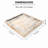 Multipurpose Decorative Countertop Organizer Tray For Bathroom Bedroom Kitchen Office Home Decor White