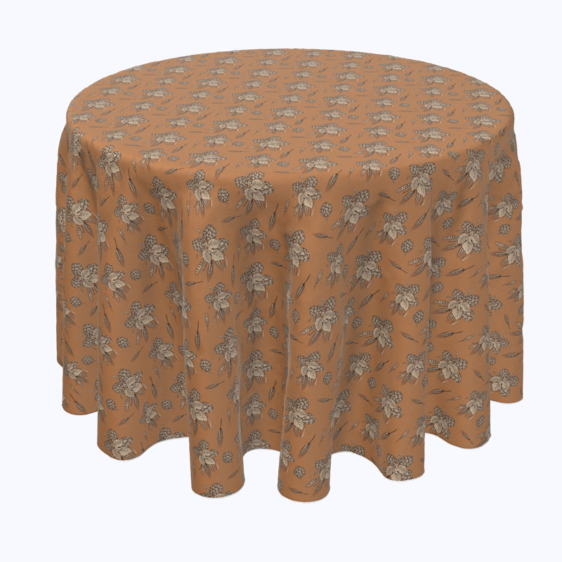 Meadowland Beer Hops and Wheat Tablecloth, 70" x 70"