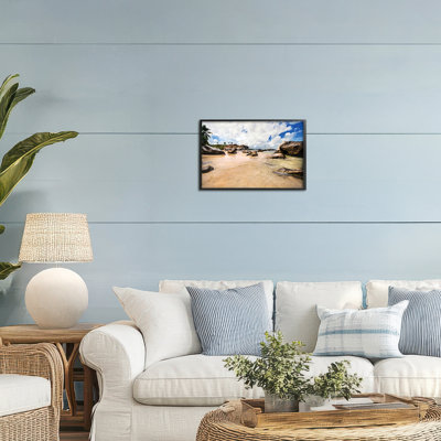 Devil's Bay Beach Framed Giclee, design by Seven Trees Design
