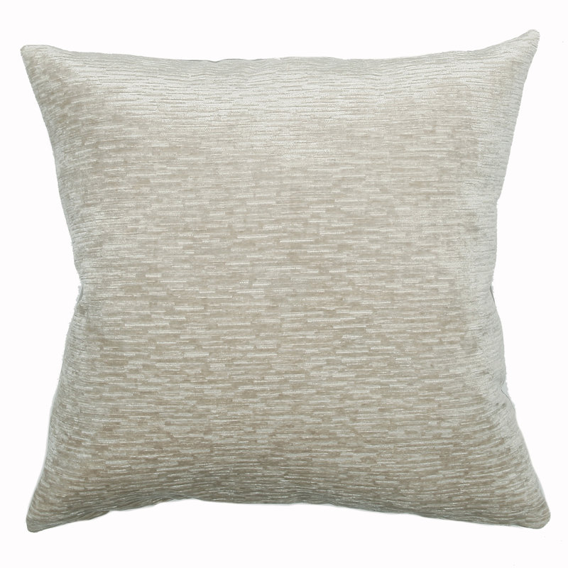 Canterbury Square Pillow Cover & Insert, Pearl Gray