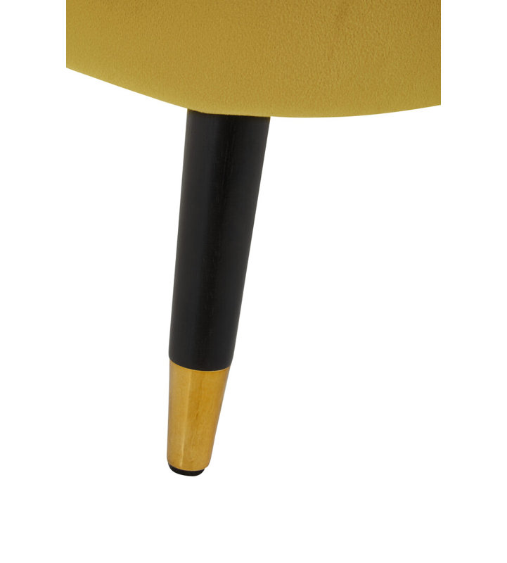 Loretta Pistachio Velvet Accent Chair, Yellow