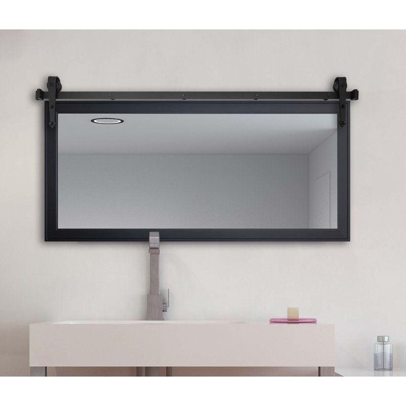 Miroir de salle de bain N Peace Rayne, 30,5 po x 45,5 po, Noir