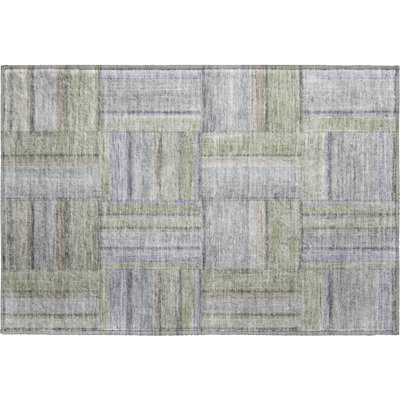 Premium Machine Washable Mayfield AMF2285 Geometric Rug