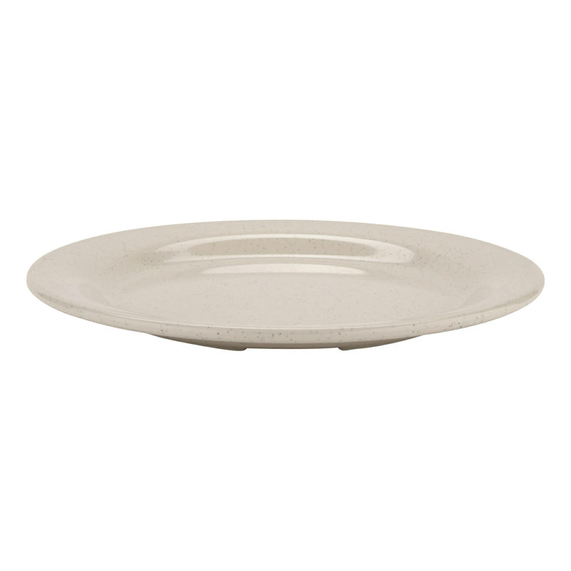 GET BF-090-IR Shatter-Resistant Melamine Salad Plate, 9", Ironstone (Set of 12)