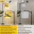 Arc Floor Lamp Peacock Blossom Branch Golden Asian Inspired Floor Lamps with Remote LED Lights Adjustable Lamp Shades Tall Standing Lamps for Reading Office Living Room