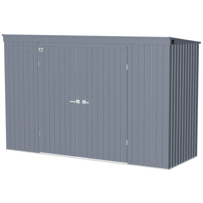 Elite Steel Storage Shed, 10X4, Anthracite