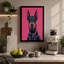 Pop Art Doberman Modern - Wrapped Canvas-1354279020-1354279015