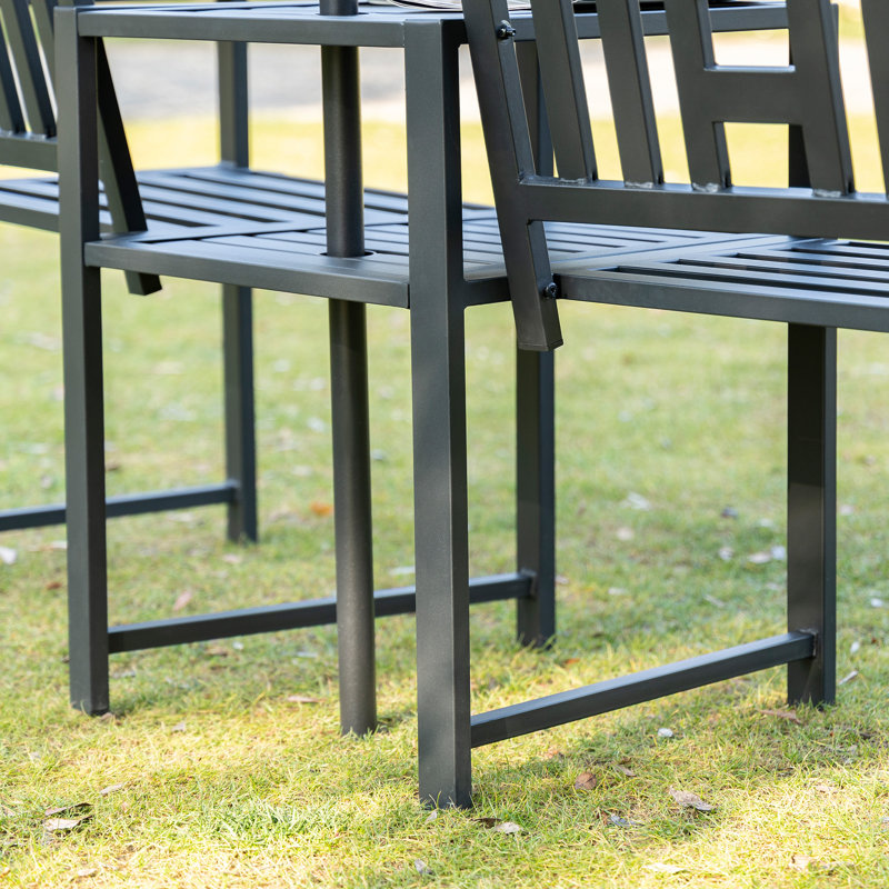 Banc en acier tête-à-tête