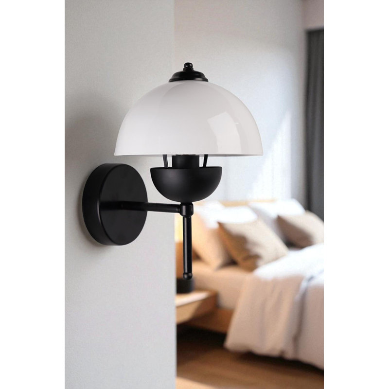 Lampe murale, Blanc, Noir
