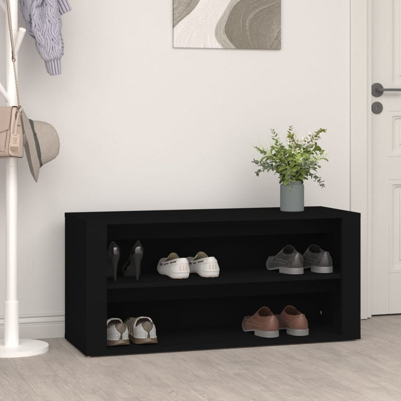 8 Pair Shoe Storage, Black