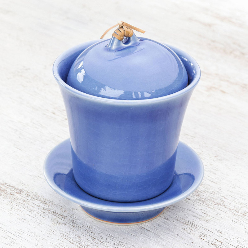 Tasse à thé et soucoupe Portishead, Bleu