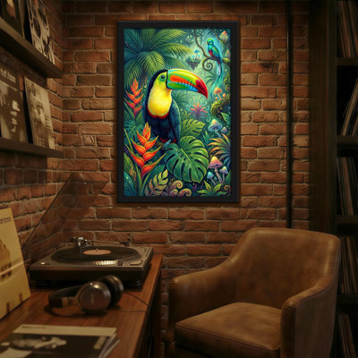 Animals Toucan Jungle Tropical Bird Art Print