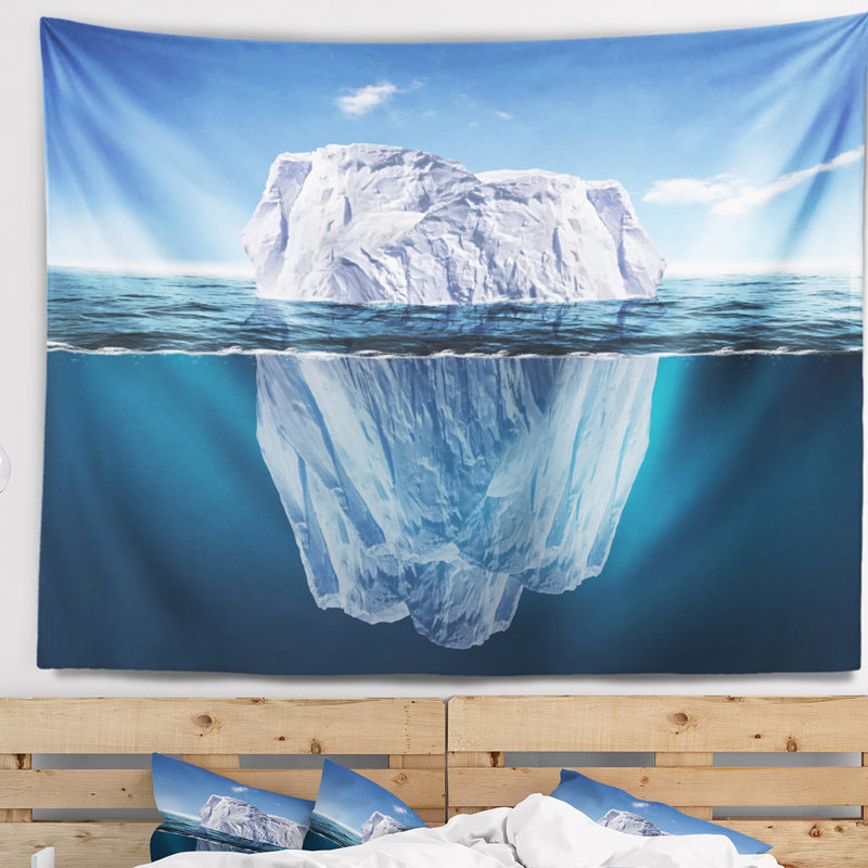 Tapis d'iceberg en fusion, H 32 po x l 39 po