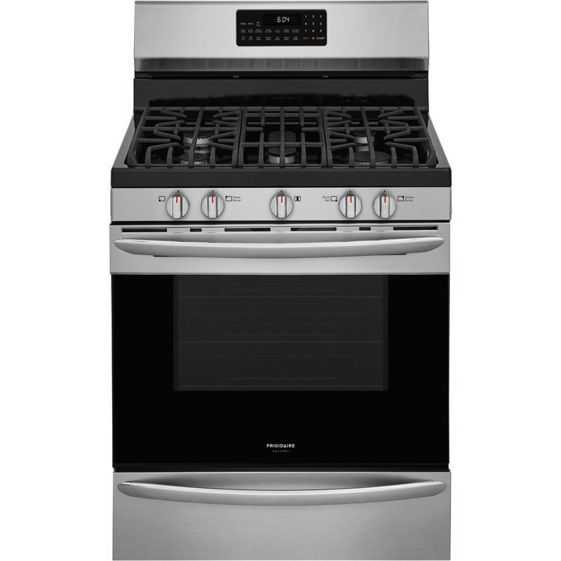 30" 5 cu. ft. Freestanding Gas Range with Convection Oven, Smudge Proof Stainless