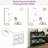 24 Pair Shoe Storage Cabinet with 4 Flip Drawers-1009733668