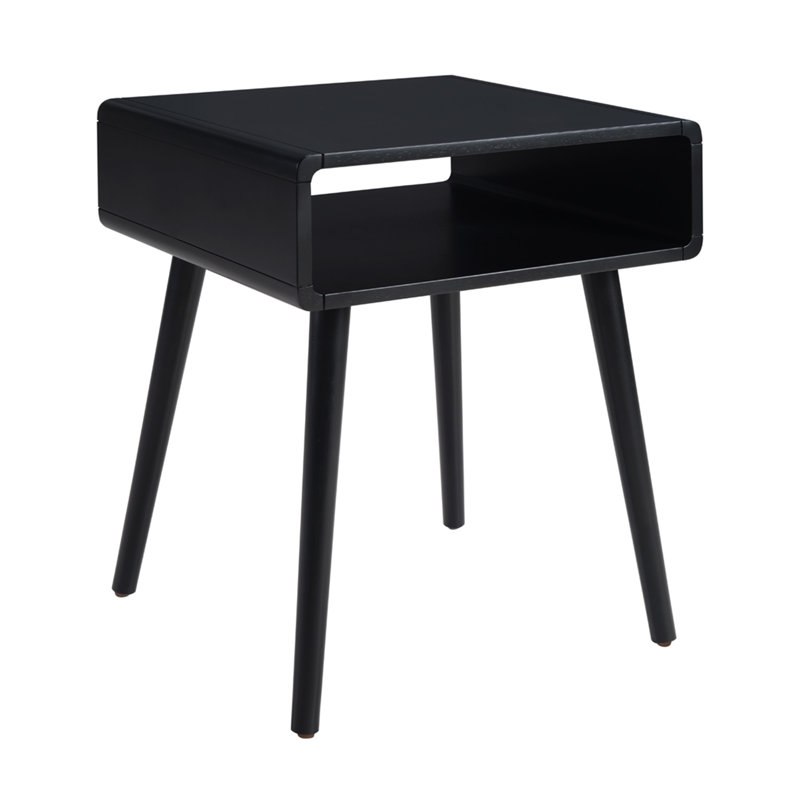 Table de bout avec tablette Kays, Noir