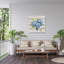 Décoration murale d'extérieur bleu hortensias-477466187