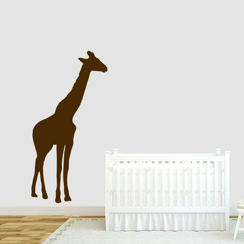 Adhésif décoratif girafe, Brun