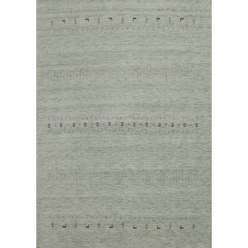 Tapis oriental petits animaux style Gabbeh 8 x 10
