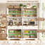  Armoire de cuisine de 71 po de hauteur avec comptoir pour micro-ondes (ensemble de 2)-647669124