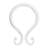 Kenney Rust-Proof Plastic Shower Curtain Double Hooks-109702993