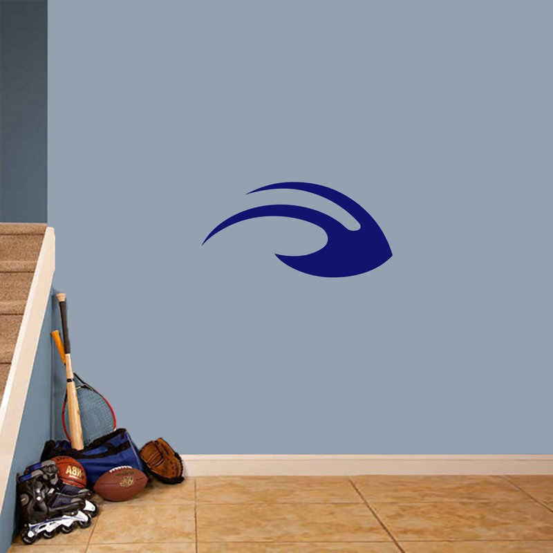 Adhésif décoratif casque à rayures, Bleu marine