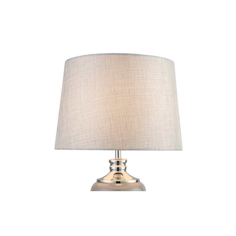 35cm Hessian Linen Empire Table Lamp Shade, Grey