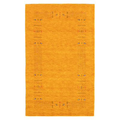 Tapis orange Kashkuli Gabbeh 4 pi 9 po x 8 pi 0 po