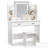 Smart Makeup Vanity Desk with USB Charging, 3-Level LED Lighting