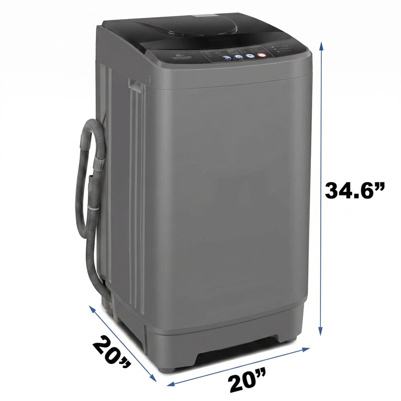 2.8 Cu.Ft Portable Washing Machine 20Lbs Portable Washer With Drain Pump, Compact Washer Machine With 10 Programs 8 Water Levels Compact Laundry Machine For Apartment, Home, Dorms, Rv