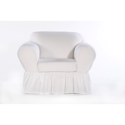 Cotton Box Cushion Armchair Slipcover