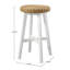 Tabouret de bar rond 24 po avec siège tissé Calais-2086759268