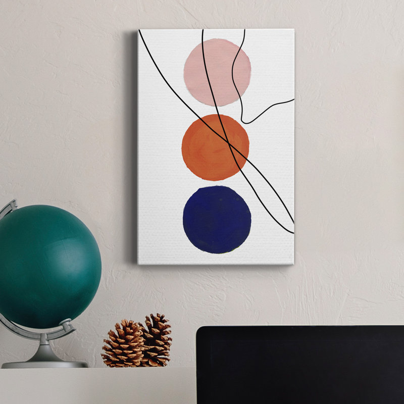 Millenium Geo Abstract - peinture sur toile tendue, H 27 po x l 18 po x P 1 po