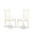 3 Piece Dining Room Table Set Contains a Rectangle Kitchen Table with Dropleaf and 2 Linen Fabric Upholstered Dining Chairs, 30x48 Inch, Linen White-38912607-38912593-38912599
