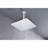 High Bathroom Rain Shower Head - Stainless Steel, Water Saving, Self-cleaning, 12x12 In, White Self-cleaning With And Saving Chic-118752356