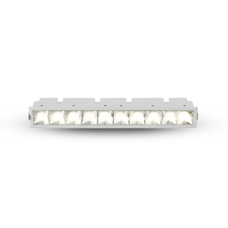 Luminaire encastré fixe à DEL 10 lumières Rubik, certifié ETL, avec angle de faisceau 34, blanc Rubik