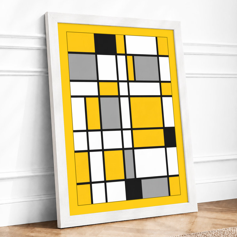 Structured Geometry Geometric - Print, A4 - 29.7 x 21.0 cm, White