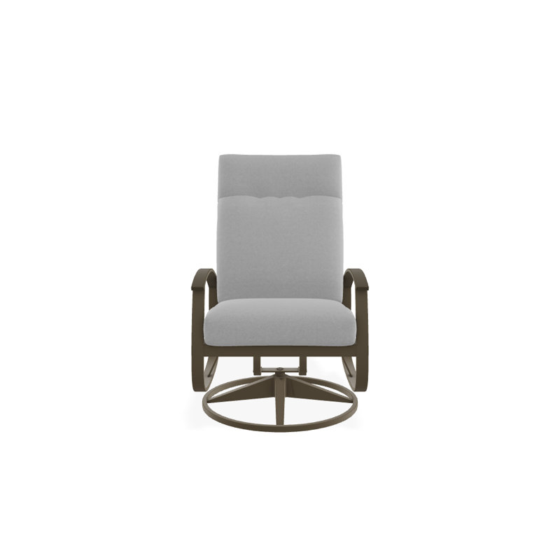 Chaise berçante pivotante réglable avec coussins Askar, Éblouissement, Bois de plage P40, Bois de plage texturé