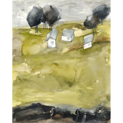 Green Land I Painting by Elena Carlie
