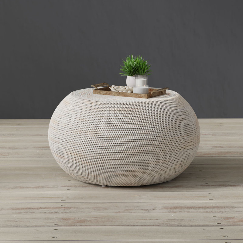 Andersen Solid Coffee Table, White-Wash
