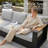  Outdoor Oversized Aluminum 4-piece Conversation Set With Coffee Table And 6-inch Cushion-879951705-879951704