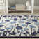 Coreatha Martha Stewart Hand Tufted Wool/Viscose Floral Rug in Blue