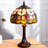 12" Tiffany-Style Stained Glass Table Lamp
