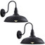 Luminaire col-de-cygne pour grange, grand luminaire d'extérieur noir avec accoudoir à col de cygne pour porche-123399536