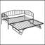 Lit gigogne Amare en métal pour lit simple avec lit gigogne réglable pour lit simple-1146002739